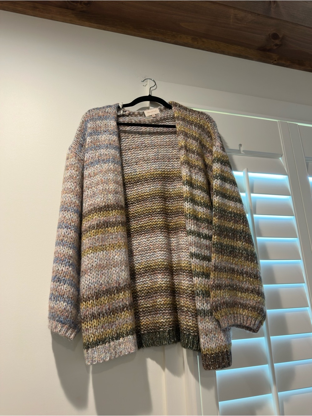 Skies Are Blue Speckled Pastel Knit Cardigan